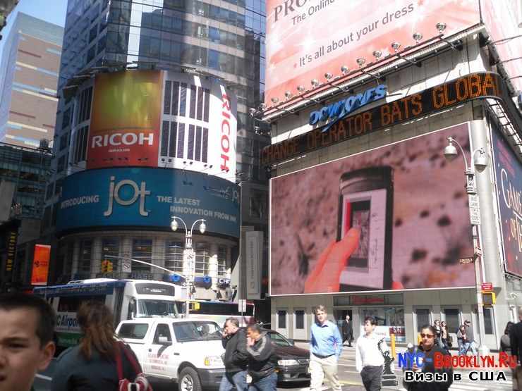 10. Фотоотчет Площадь Таймс Сквер в Нью-Йорке. Times Square New York - NYC-Brooklyn