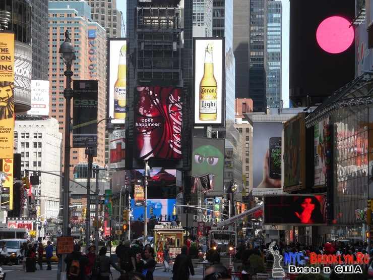 20. Фотоотчет Площадь Таймс Сквер в Нью-Йорке. Times Square New York - NYC-Brooklyn