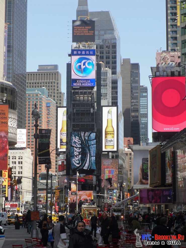 21. Фотоотчет Площадь Таймс Сквер в Нью-Йорке. Times Square New York - NYC-Brooklyn