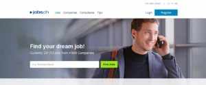 Популярный швейцарский сайт поиска работы www.jobs.ch/en/