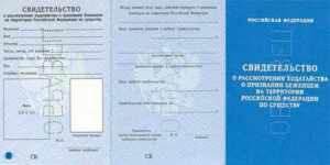 Свидетельство о рассмотрении ходатайства о признании беженцем на территории РФ (образец)