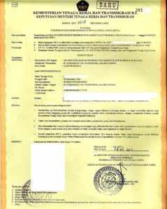 Разрешение на работу в Индонезии (довольно дорогостоящий документ - называется IMTA).
