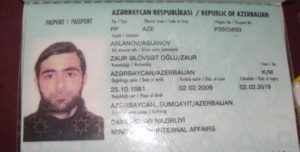 Паспорт гражданина Азербайджана (образец)