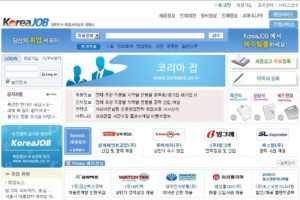 Популярный сайт поиска вакансий KOREAJOB