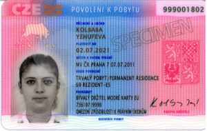 Чешский ID (удостоверение личности), выдается при получении ВНЖ