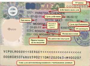Шенгенская виза (обозначения)