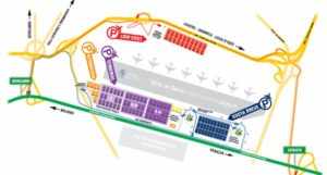 Схема аэропорта Бергамо.