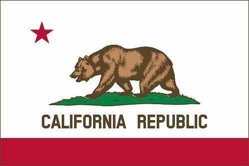 california флаг штата